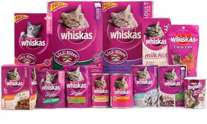 Whiskas, makanan kucing anggora